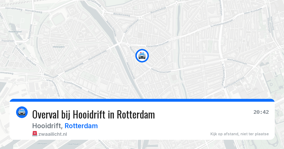 Overval bij Hooidrift in Rotterdam — 30 mei 2026