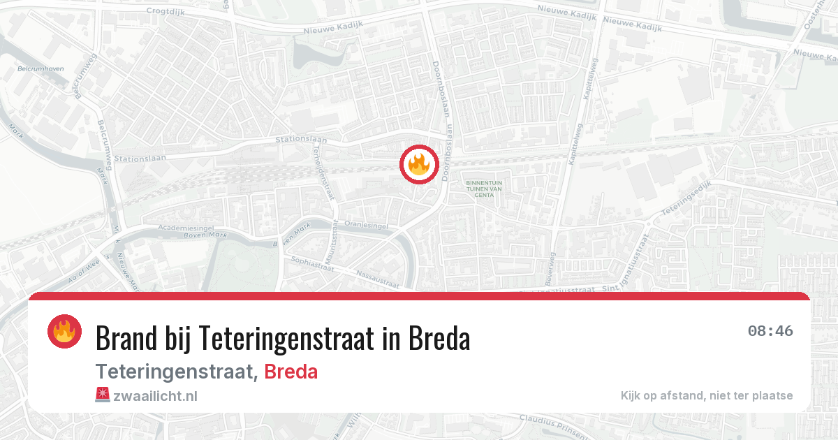 Brand bij Teteringenstraat in Breda — 5 jun 2026