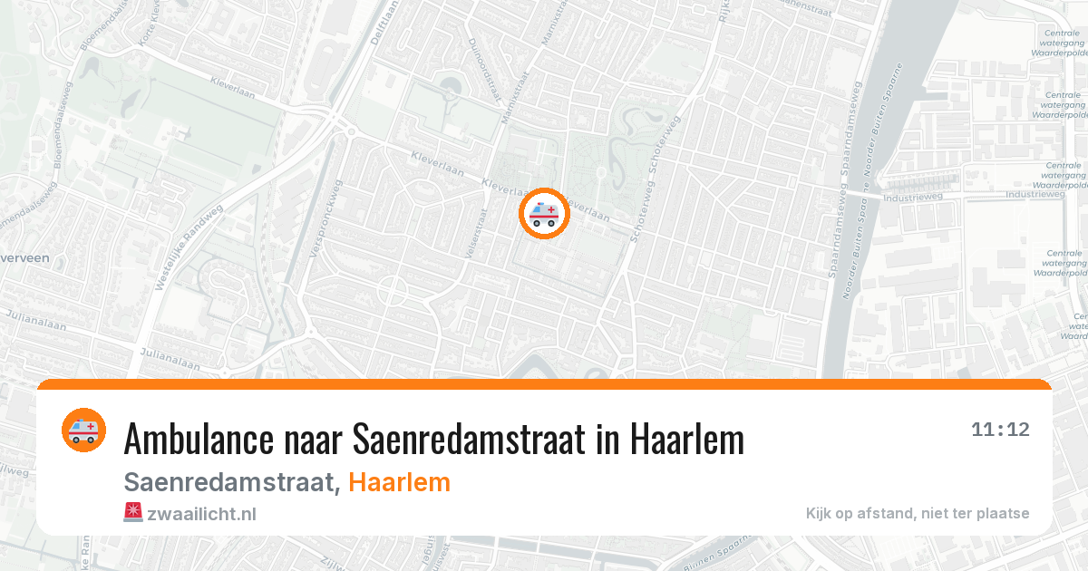 Ambulance naar Saenredamstraat in Haarlem — 3 aug 2026