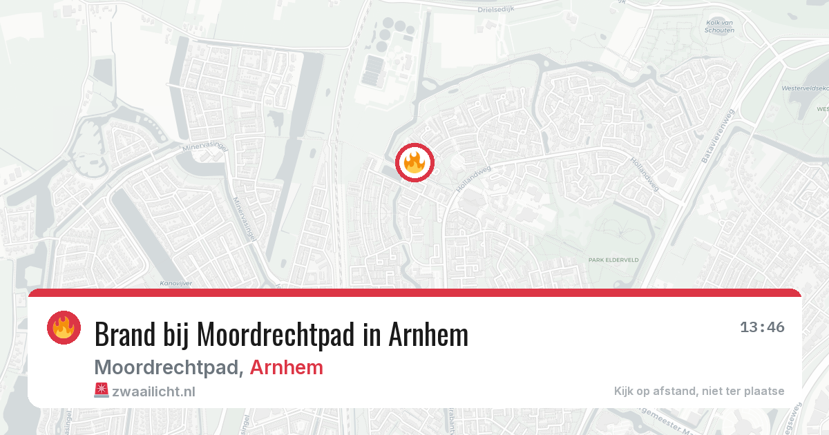 Brand bij Moordrechtpad in Arnhem — 27 mei 2026