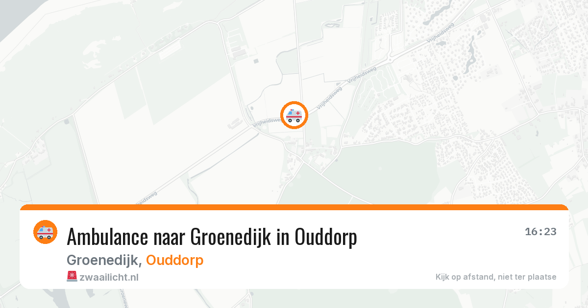 Ambulance naar Groenedijk in Ouddorp — 9 aug 2026