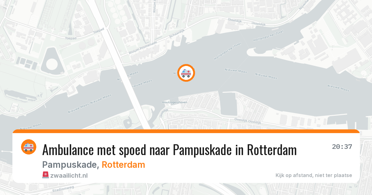 Ambulance met spoed naar Pampuskade in Rotterdam — 3 apr 2026