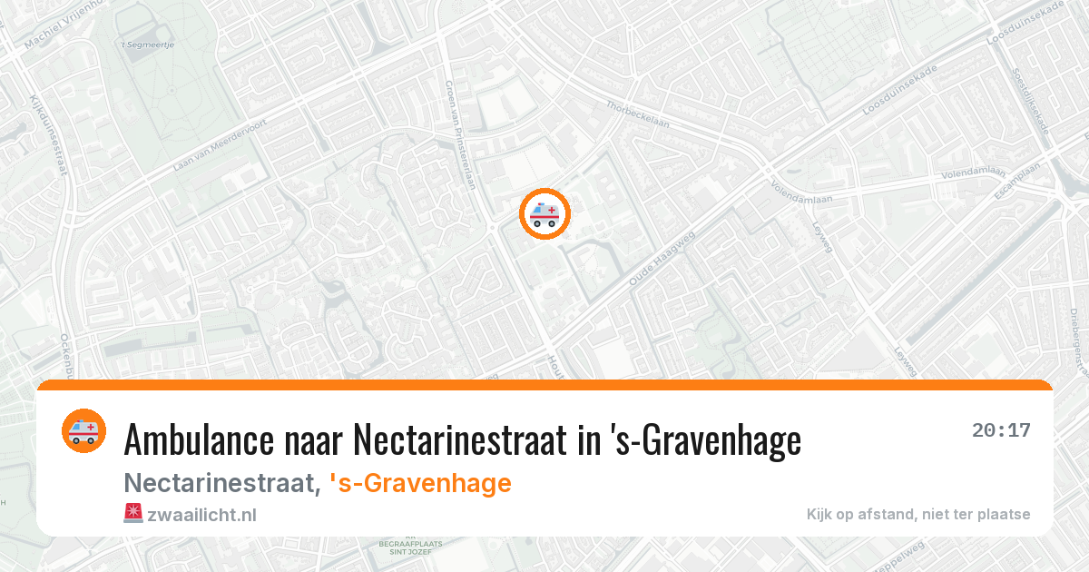 Ambulance naar Nectarinestraat in 's-Gravenhage — 3 jul 2026
