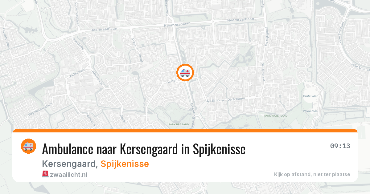 Ambulance naar Kersengaard in Spijkenisse — 1 jul 2026
