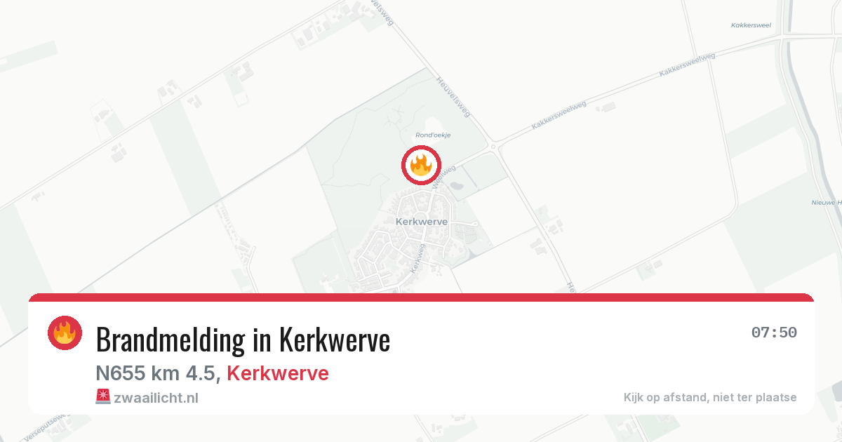 Brandmelding in Kerkwerve — 12 mrt 2026