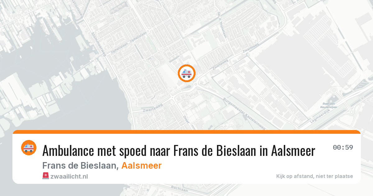 Ambulance met spoed naar Frans de Bieslaan in Aalsmeer — 28 jan 2026