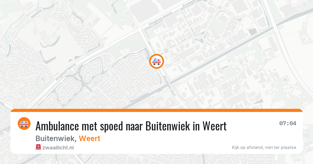 Ambulance met spoed naar Buitenwiek in Weert — 24 jun 2026