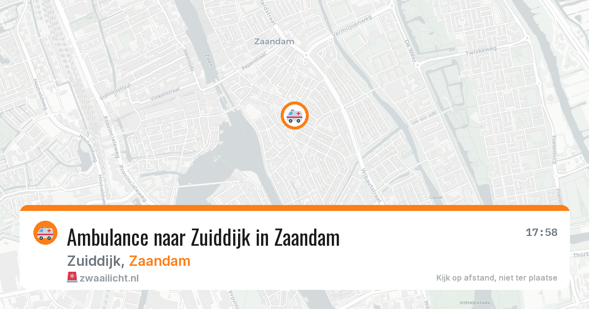 Ambulance naar Zuiddijk in Zaandam — 31 mrt 2026