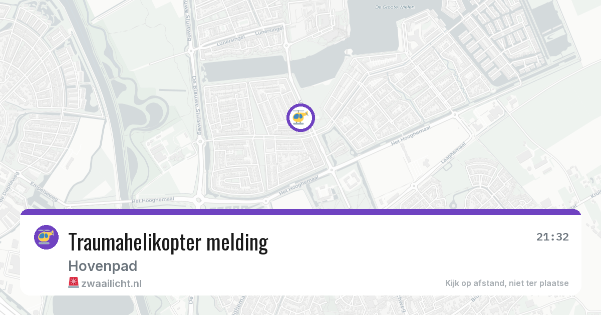 Traumahelikopter melding — 13 jun 2026