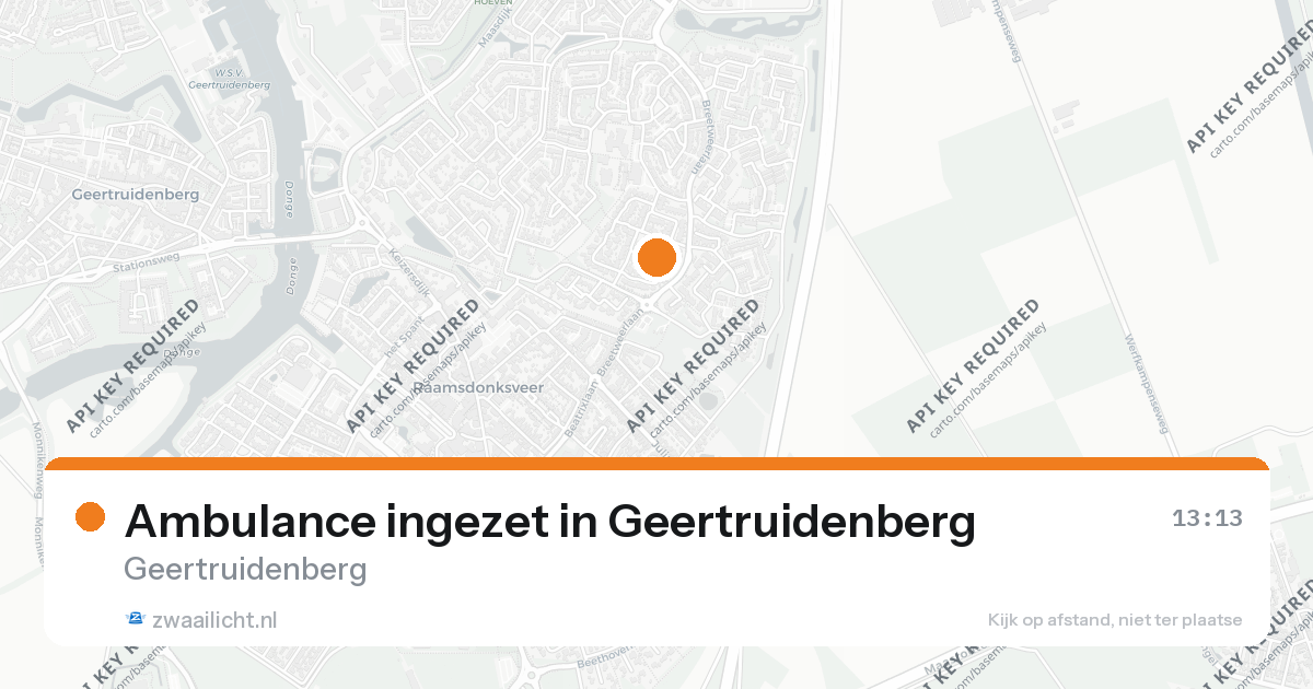 Ambulance ingezet in Geertruidenberg — 25 aug 2026