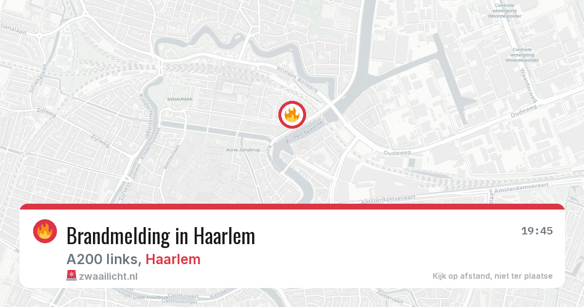 Brandmelding in Haarlem — 15 jun 2026