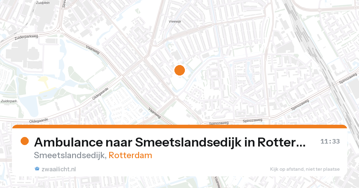 Ambulance naar Smeetslandsedijk in Rotterdam — 17 jul 2026