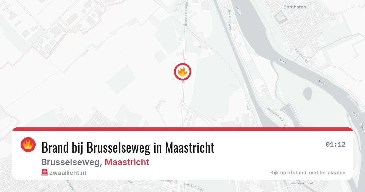 Brand bij Brusselseweg in Maastricht — 14 jul 2026
