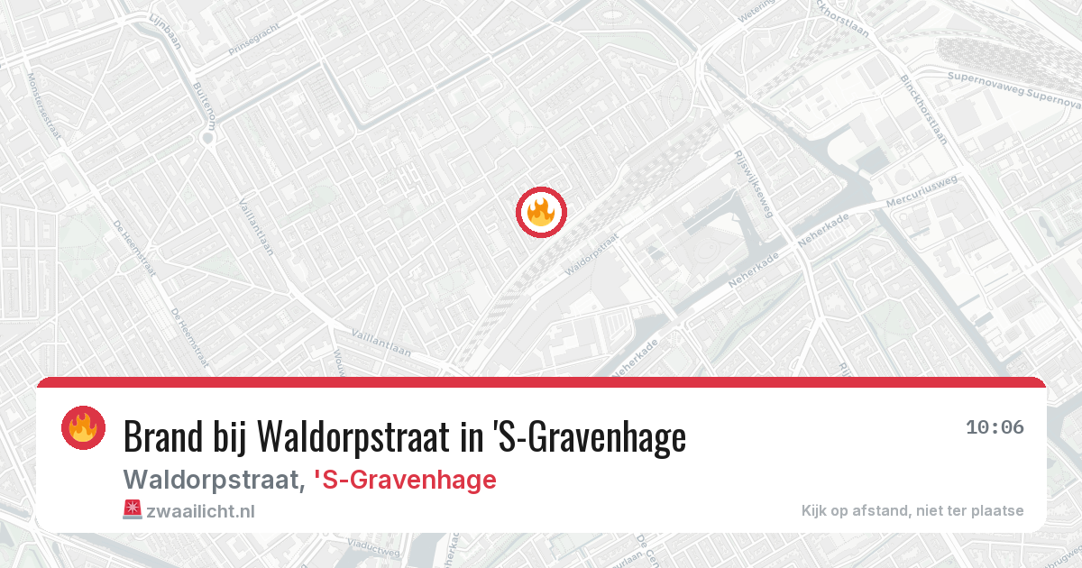 Brand bij Waldorpstraat in 'S-Gravenhage — 27 mei 2026