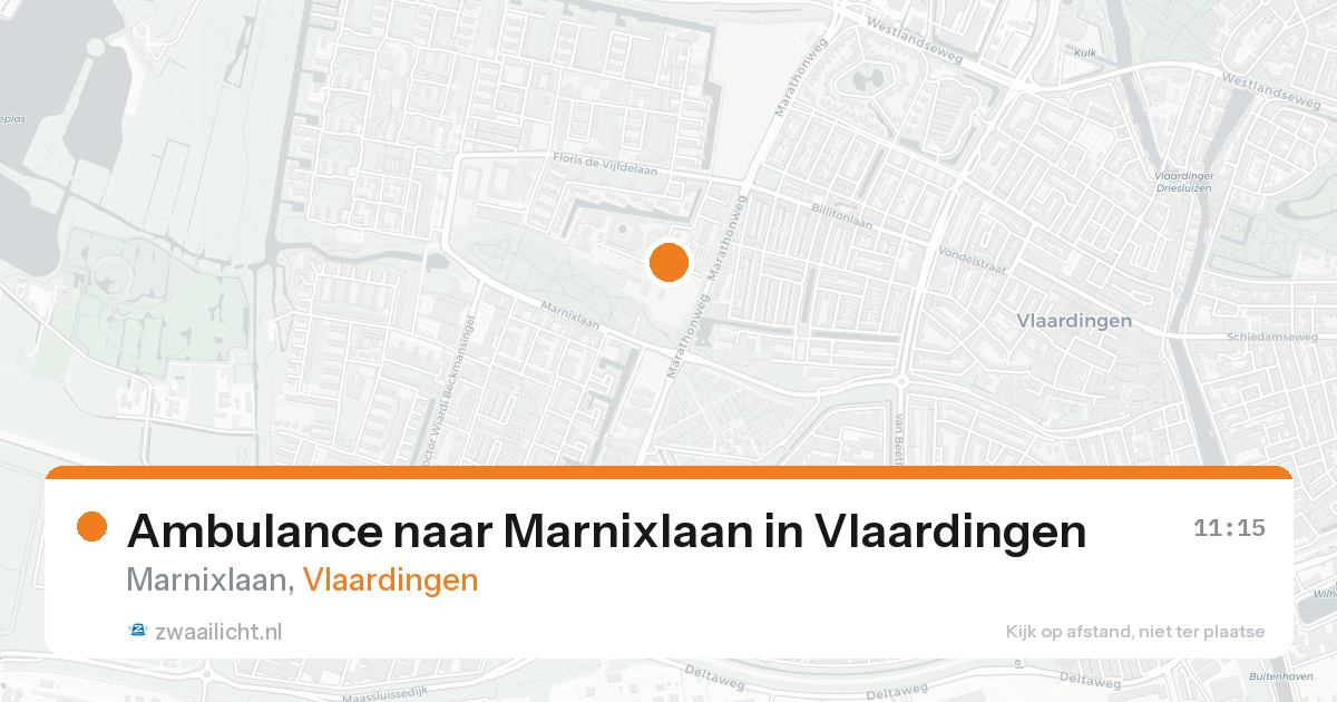 Ambulance naar Marnixlaan in Vlaardingen — 10 jul 2026
