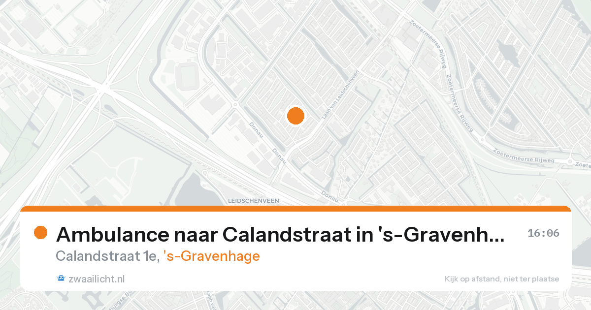 Ambulance naar Calandstraat in 's-Gravenhage — 30 jan 2026