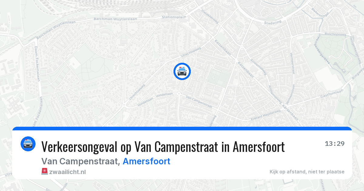 Verkeersongeval op Van Campenstraat in Amersfoort — 18 jun 2026