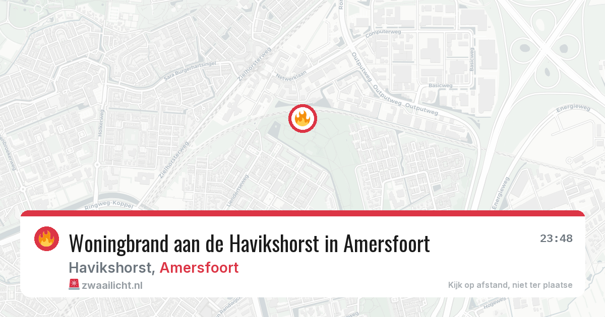 Woningbrand aan de Havikshorst in Amersfoort — 24 mei 2026