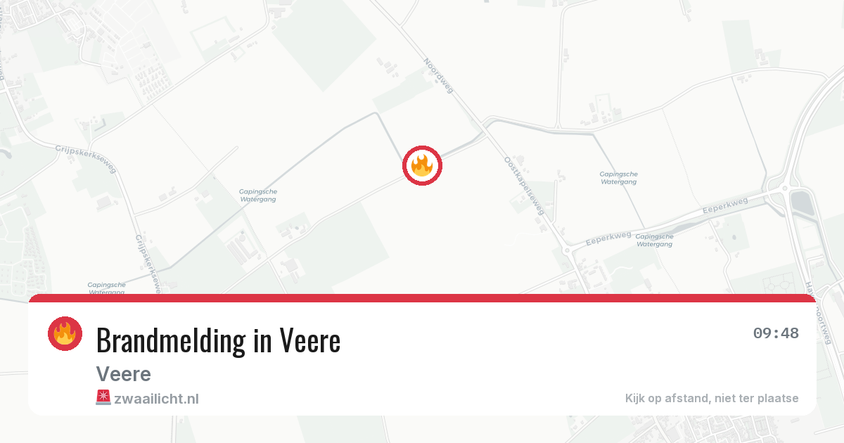 Brandmelding in Veere — 15 mei 2026