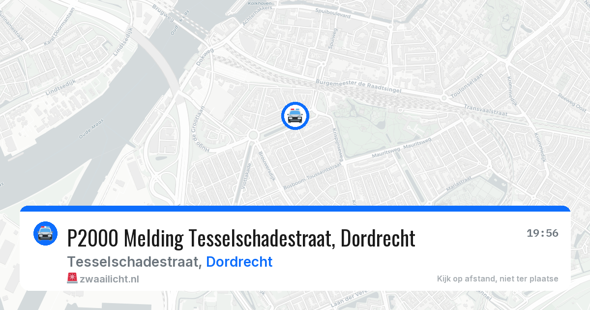 P2000 Melding Tesselschadestraat, Dordrecht — 31 mei 2026