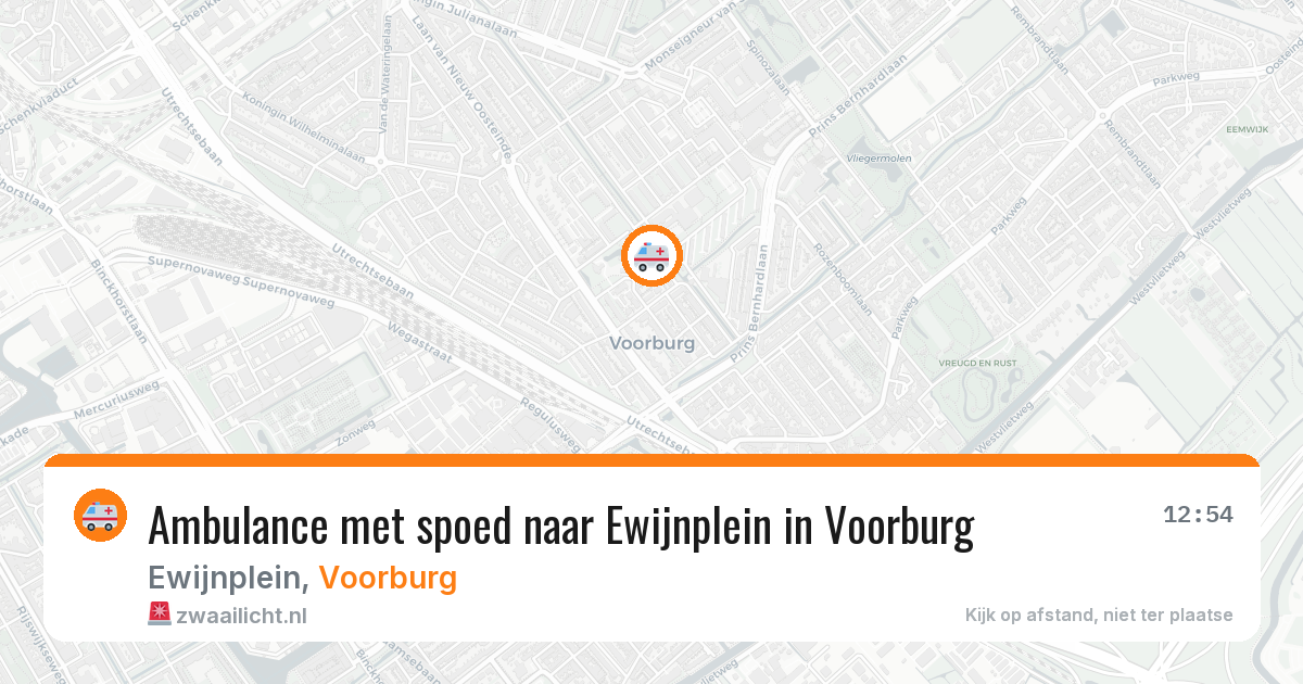 Ambulance met spoed naar Ewijnplein in Voorburg — 10 jun 2026
