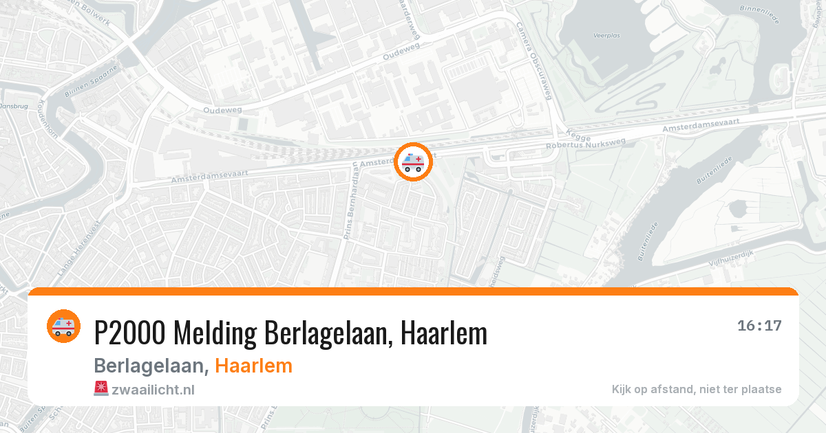 P2000 Melding Berlagelaan, Haarlem — 4 jun 2026