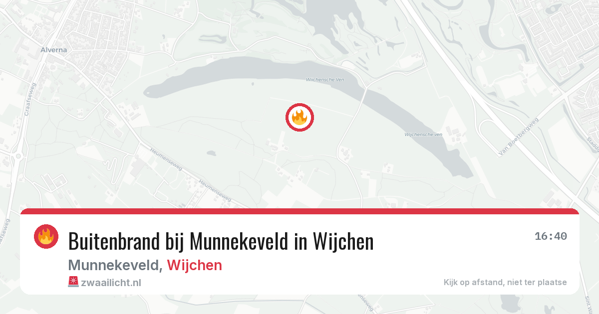 Buitenbrand bij Munnekeveld in Wijchen — 2 aug 2026