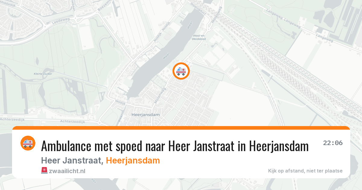 Ambulance met spoed naar Heer Janstraat in Heerjansdam — 2 jun 2026