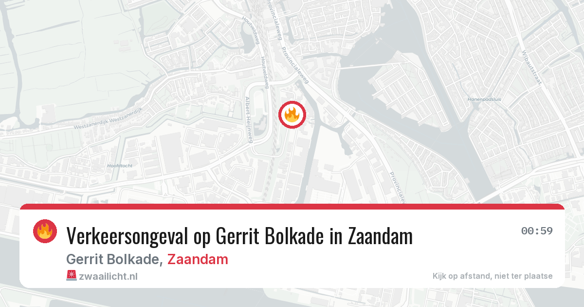 Verkeersongeval op Gerrit Bolkade in Zaandam — 4 mei 2026