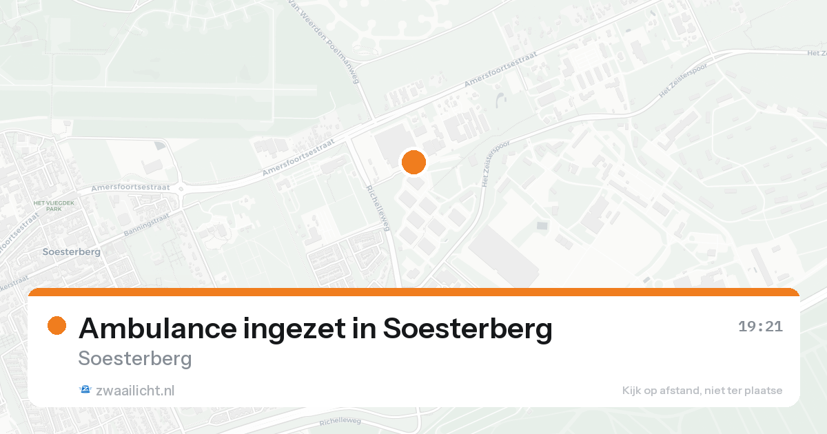 Ambulance ingezet in Soesterberg — 14 aug 2026