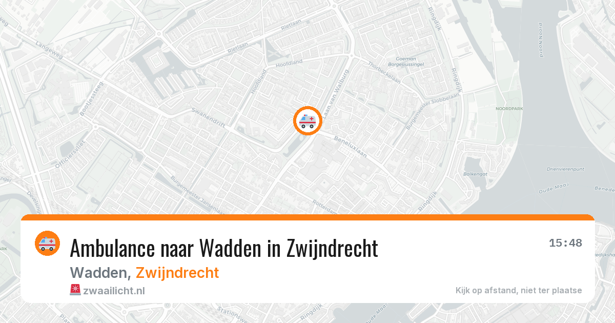 Ambulance naar Wadden in Zwijndrecht — 7 apr 2026