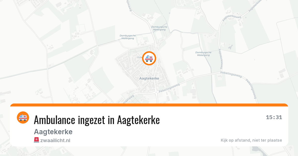 Ambulance ingezet in Aagtekerke — 31 jul 2026