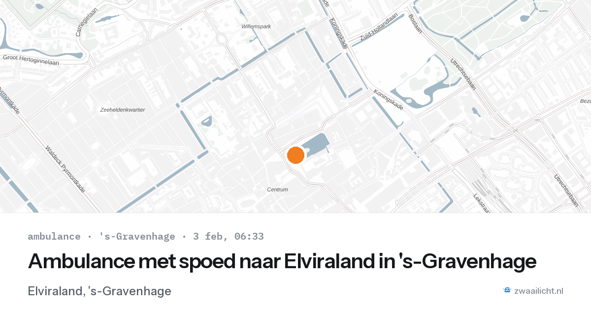Ambulance met spoed naar Elviraland in 's-Gravenhage — 3 feb 2026