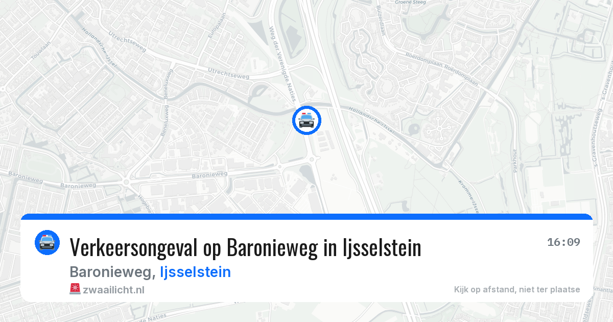Verkeersongeval op Baronieweg in Ijsselstein — 4 mei 2026