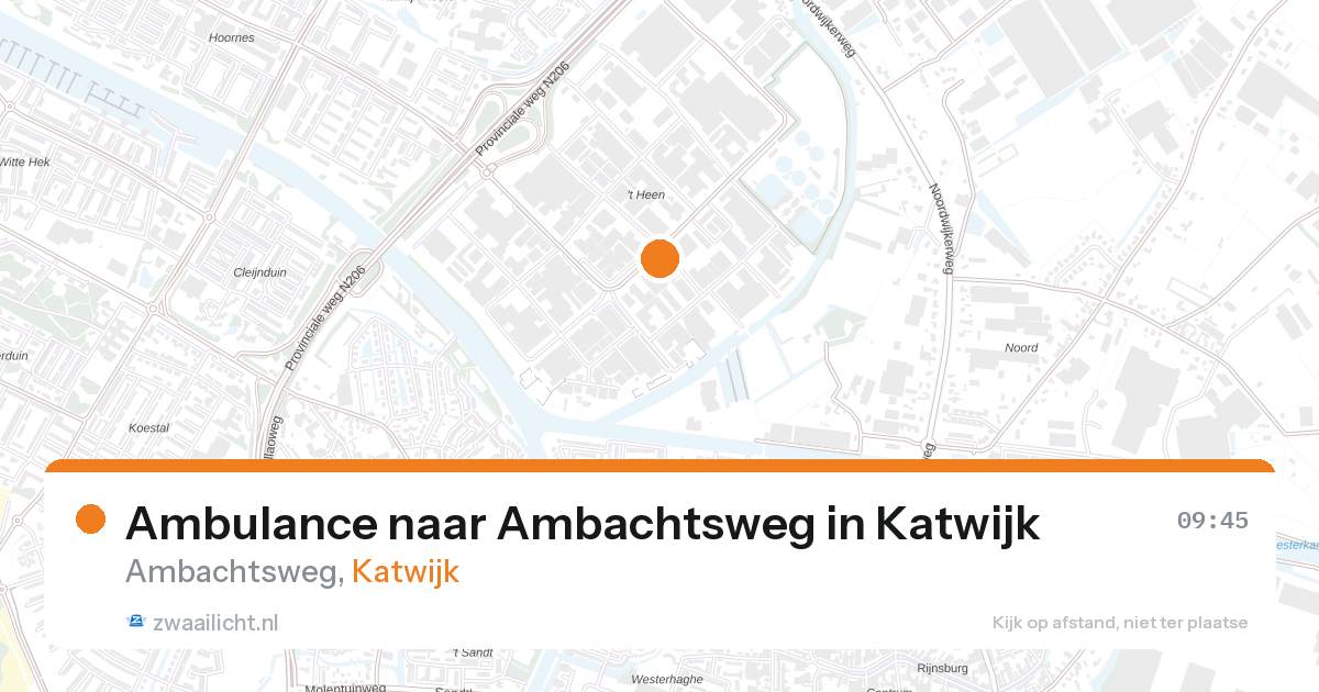 Ambulance naar Ambachtsweg in Katwijk — 18 mrt 2026