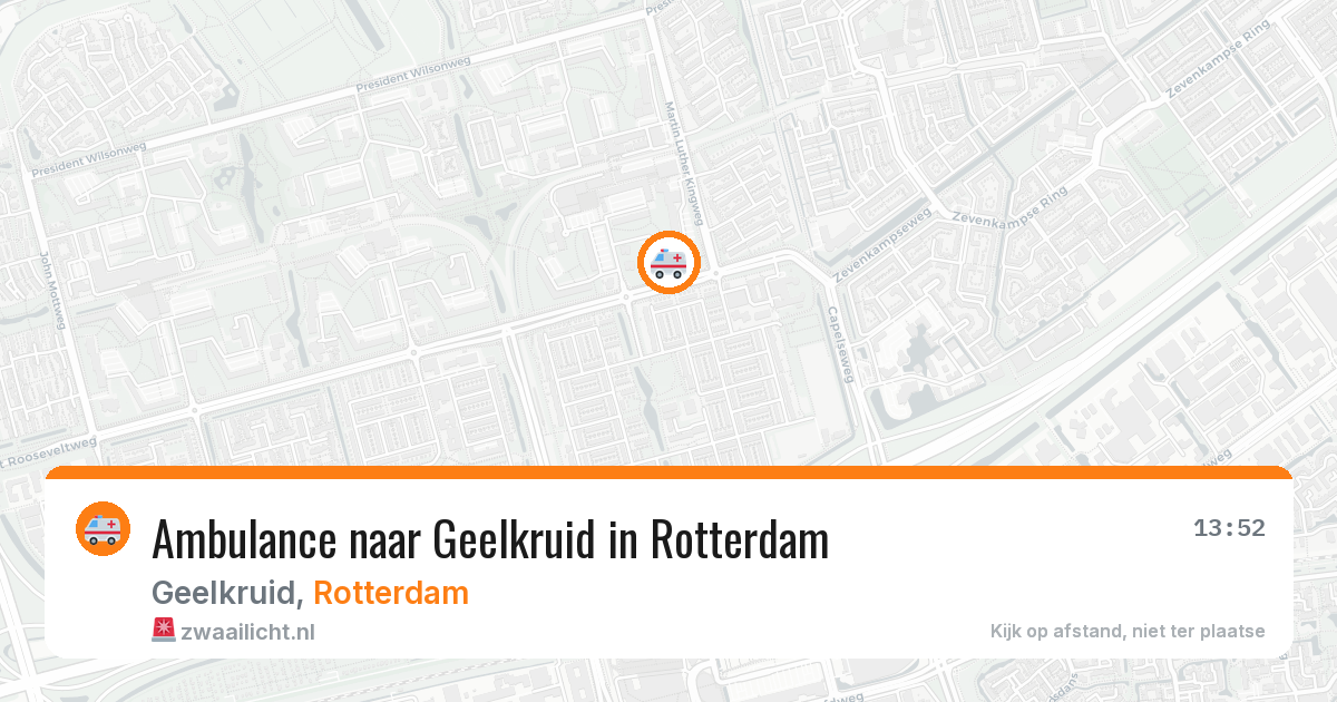 Ambulance naar Geelkruid in Rotterdam — 16 jul 2026
