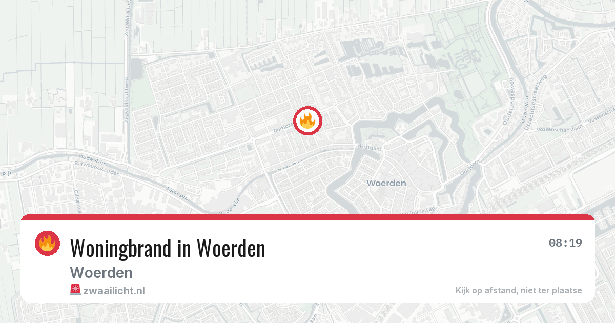 Woningbrand in Woerden — 27 jun 2026