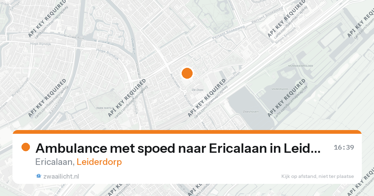 Ambulance met spoed naar Ericalaan in Leiderdorp — 26 aug 2026