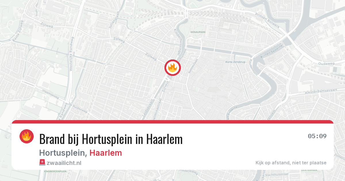 Brand bij Hortusplein in Haarlem — 28 jun 2026