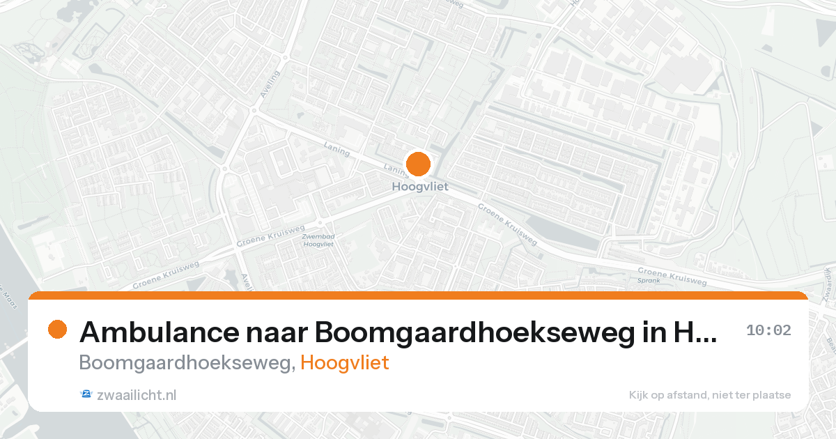 Ambulance naar Boomgaardhoekseweg in Hoogvliet — 10 jul 2026
