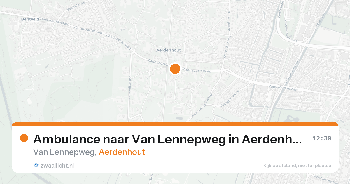 Ambulance naar Van Lennepweg in Aerdenhout — 18 aug 2026