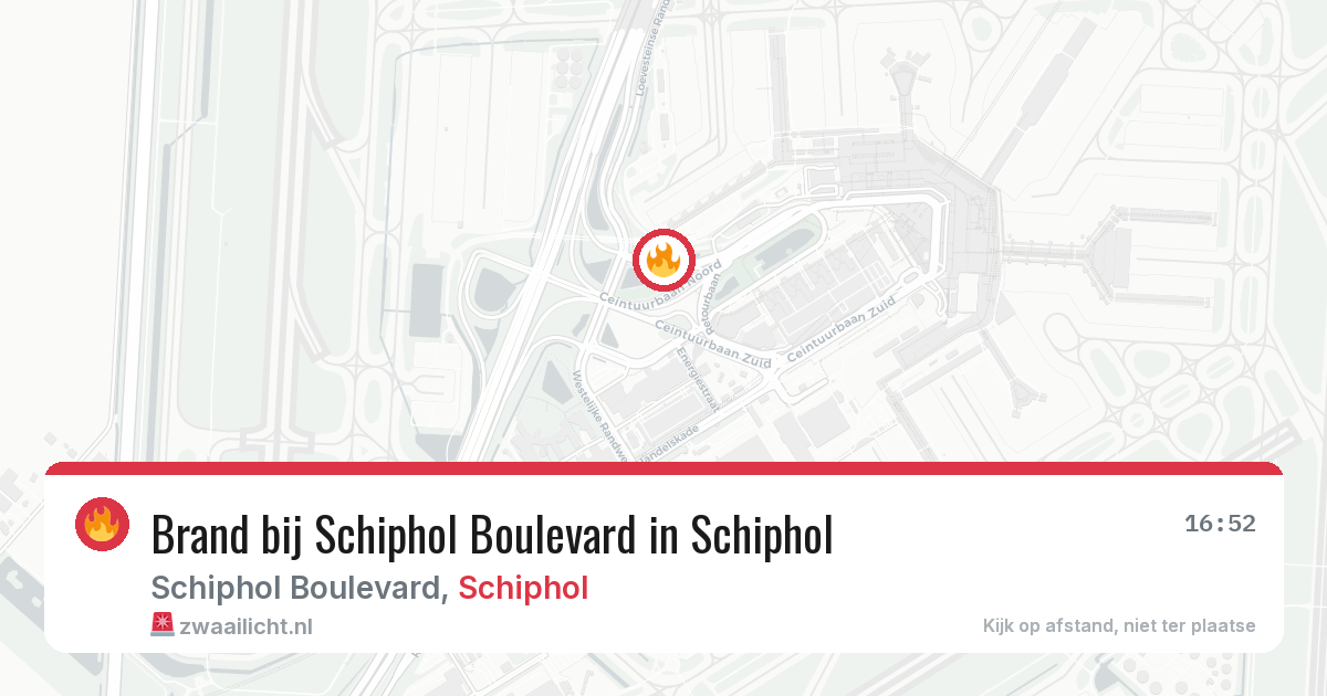 Brand bij Schiphol Boulevard in Schiphol — 31 mrt 2026