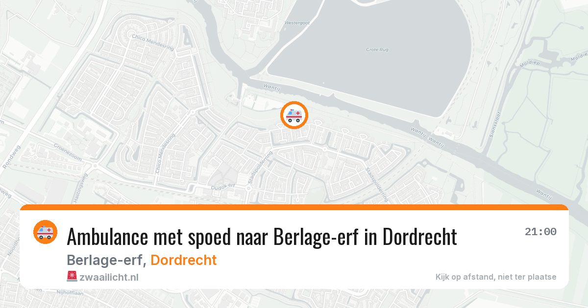 Ambulance met spoed naar Berlage-erf in Dordrecht — 18 jan 2026
