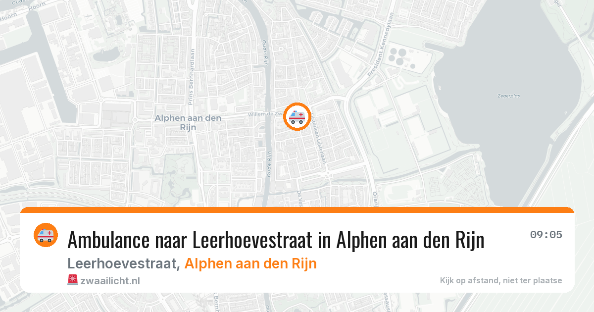 Ambulance naar Leerhoevestraat in Alphen aan den Rijn — 3 aug 2026