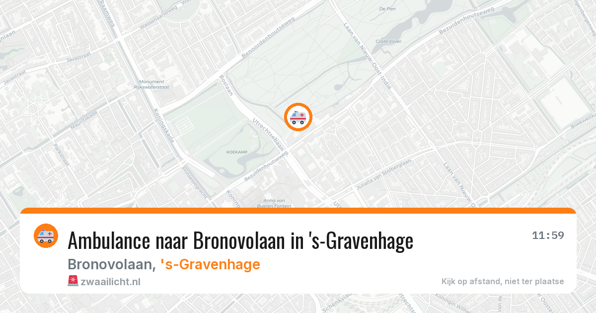 Ambulance naar Bronovolaan in 's-Gravenhage — 29 jan 2026