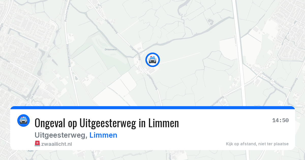 Ongeval op Uitgeesterweg in Limmen — 3 mei 2026