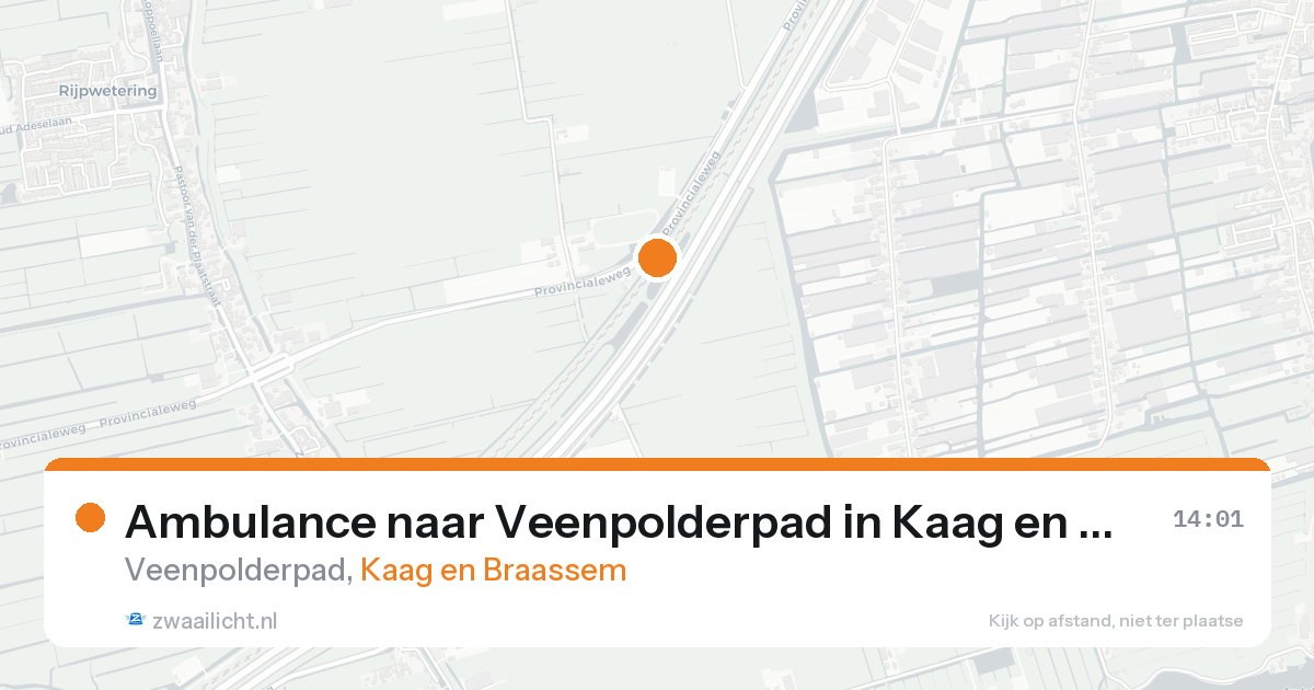 Ambulance naar Veenpolderpad in Kaag en Braassem — 11 aug 2026