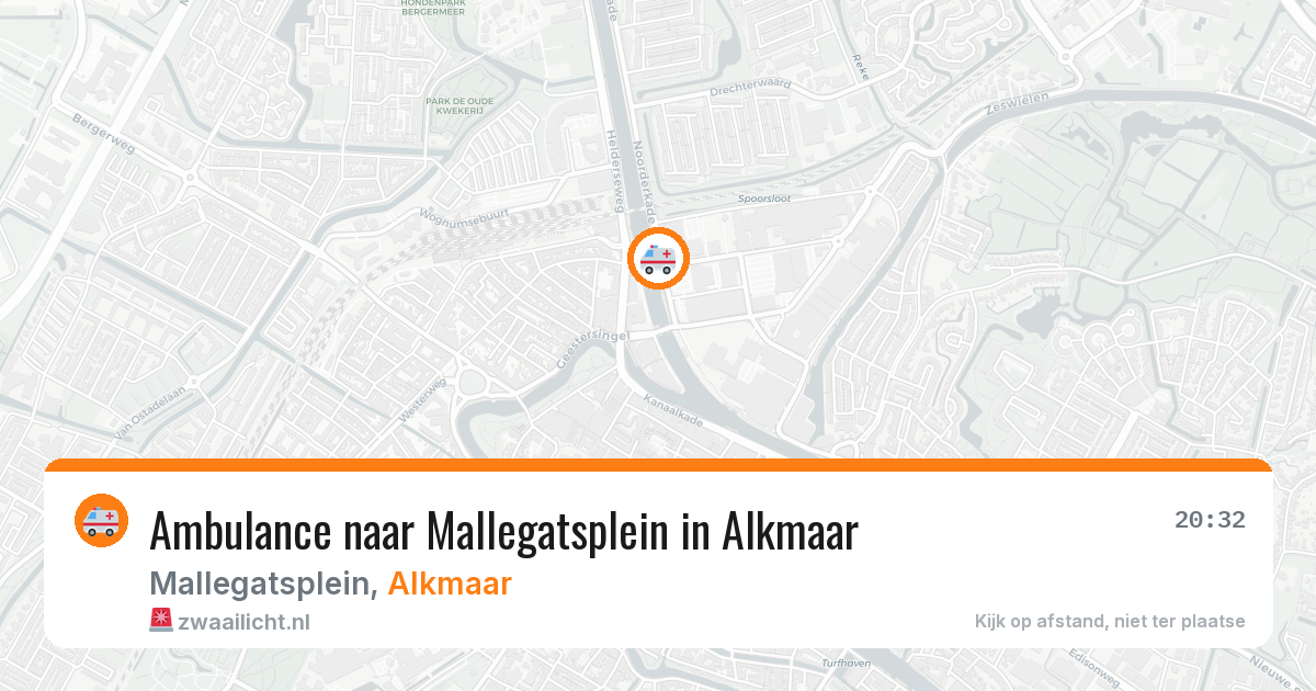 Ambulance naar Mallegatsplein in Alkmaar — 24 mrt 2026
