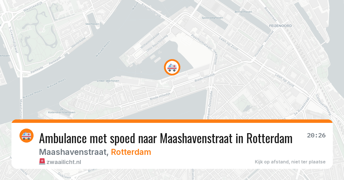 Ambulance met spoed naar Maashavenstraat in Rotterdam — 10 apr 2026