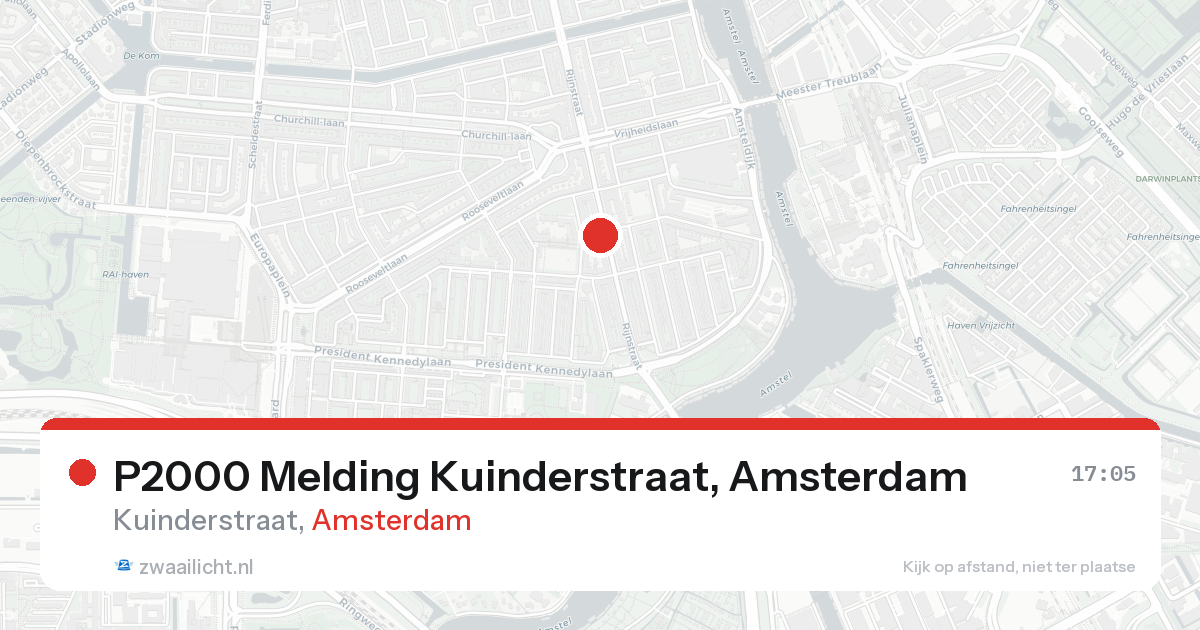 P2000 Melding Kuinderstraat, Amsterdam — 31 jan 2026